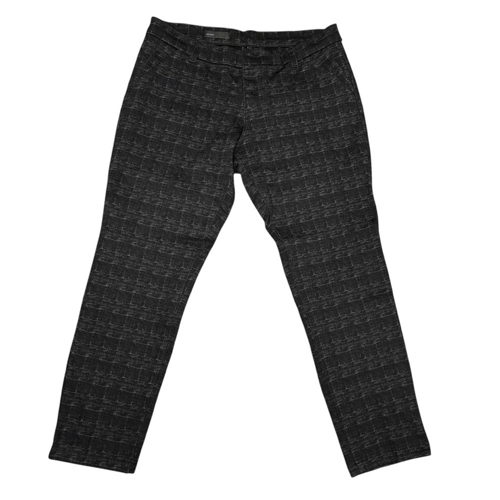 Kut From the Kloth Black Plaid Stretch Dress Pants Size 10 Petite